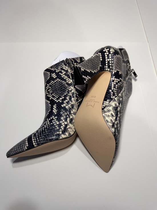 Marc Fisher Shoes - Marc Fisher Snakeskin Print Ankle Booties Heels Size 8.5
